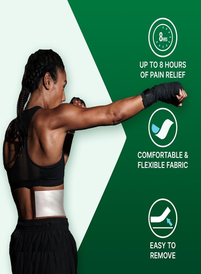 Biofreeze Large Pain Relief Patches, Menthol Pain Patches for Lower Back, Neck, Knee, & Shoulder, Comfortable & Flexible Fabric Stays in Place, 12 ct - Image 2